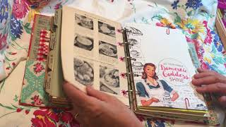 Vintage 50's Cookbook Journal for Donna
