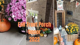 Front Porch Decor For Fall 🍂🍁2022\/ Porch Decor With Me\/ Front Porch Decor Ideas 🍂🍁2022