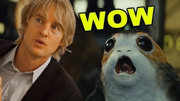 The Last Jedi Trailer But Every Lightsaber Sound Replaced With Owen Wilson Saying Wow