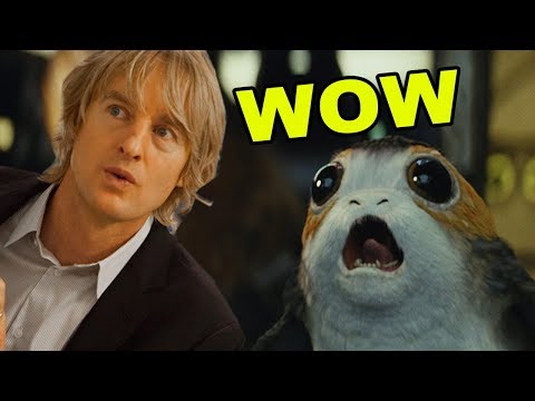 The Last Jedi Trailer But Every Lightsaber Sound Replaced With Owen Wilson Saying Wow
