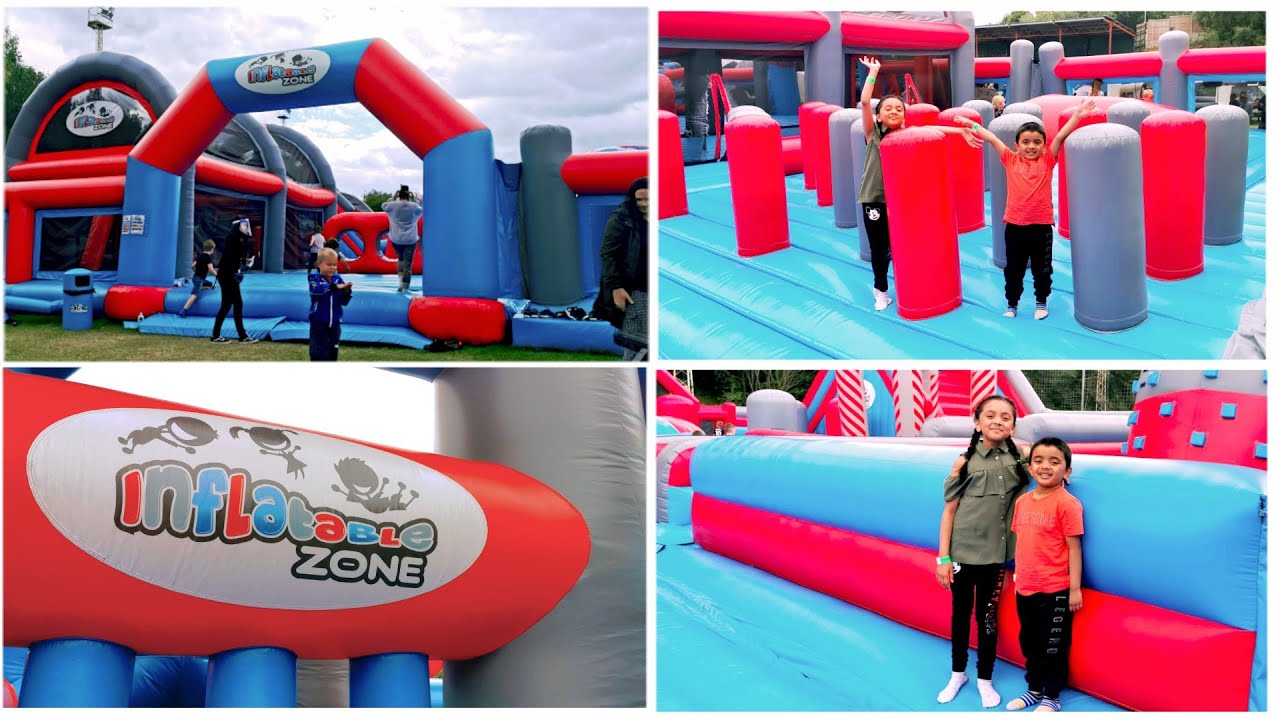 Inflatable zone outdoor Haleswoen BirminghamInflatables,bouncy castles