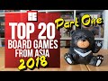 Top 20 board games from asia 2018  part one