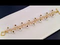 Daisy Garden Bracelet | How to Make flower beaded wedding bracelet