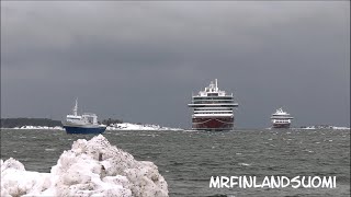 Windy For Tallink & Viking Line 17 01 2024 by MrFinlandsuomi 7,886 views 2 months ago 6 minutes, 54 seconds