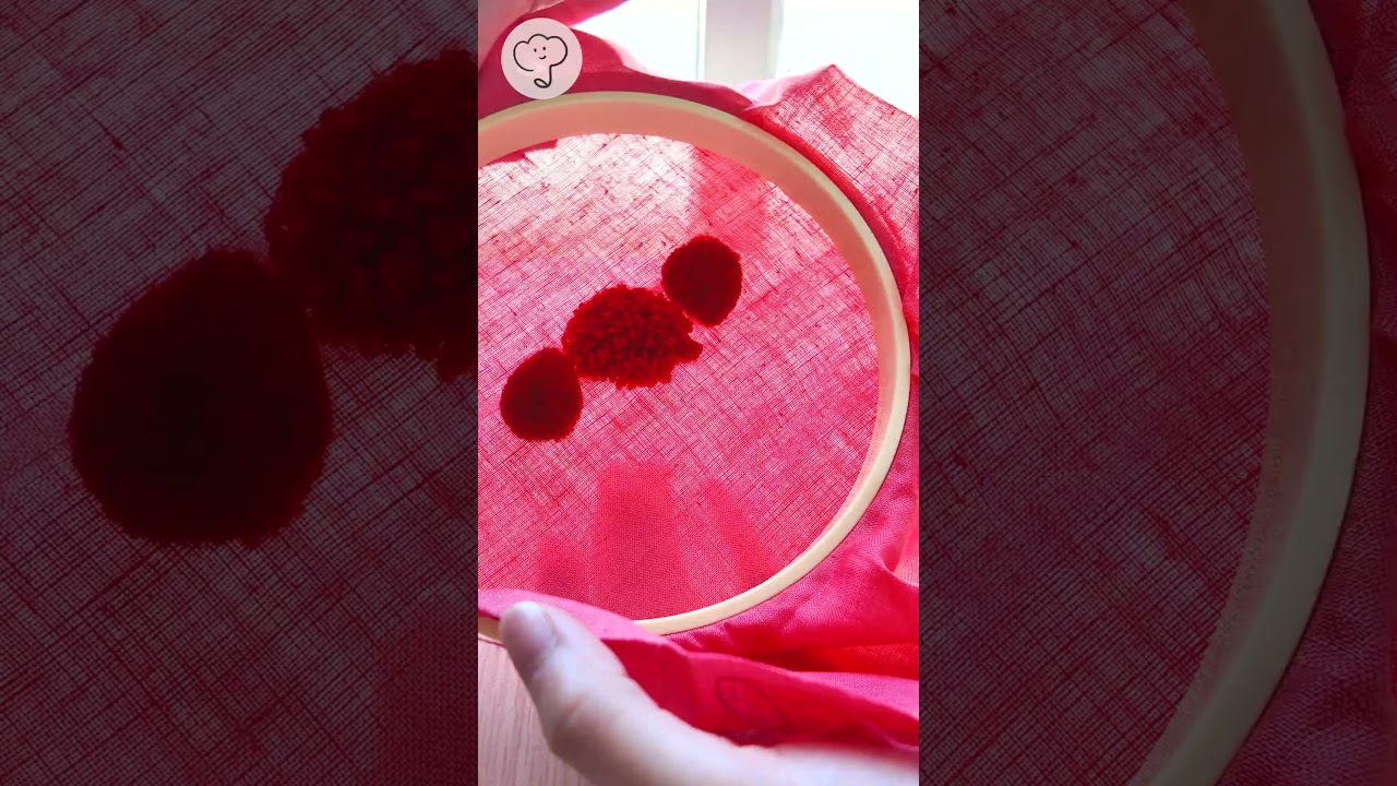 【パンチニードル】🍓 コロコロ苺 🍓　#パンチニードル#フリーステッチングニードル#handmade#satisfying