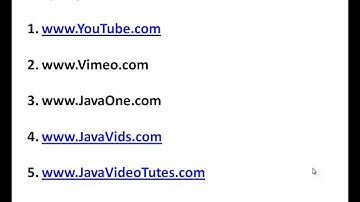 JAVA SPRING BEST VIDEO WEBSITES