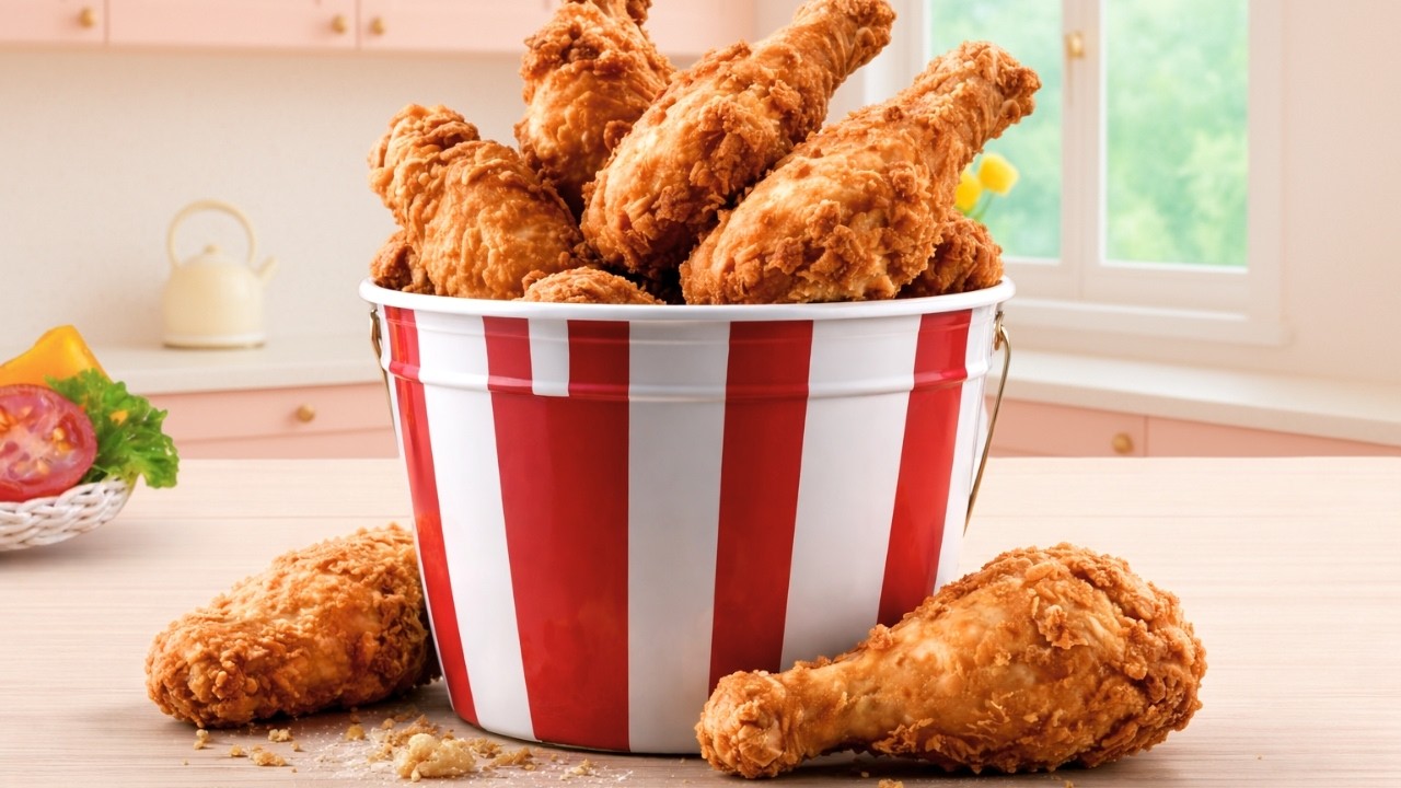 Best Korean Street Food - How To Make Mini Fried BHC Chicken with Mini Chicken | Tiny Burger Cheese