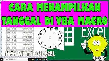 Cara Menampilkan Tanggal di Textbox dan Label Pada VBA Macro