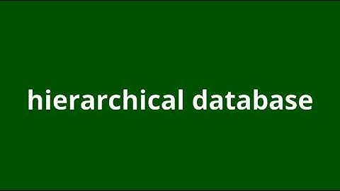 what is the meaning of hierarchical database