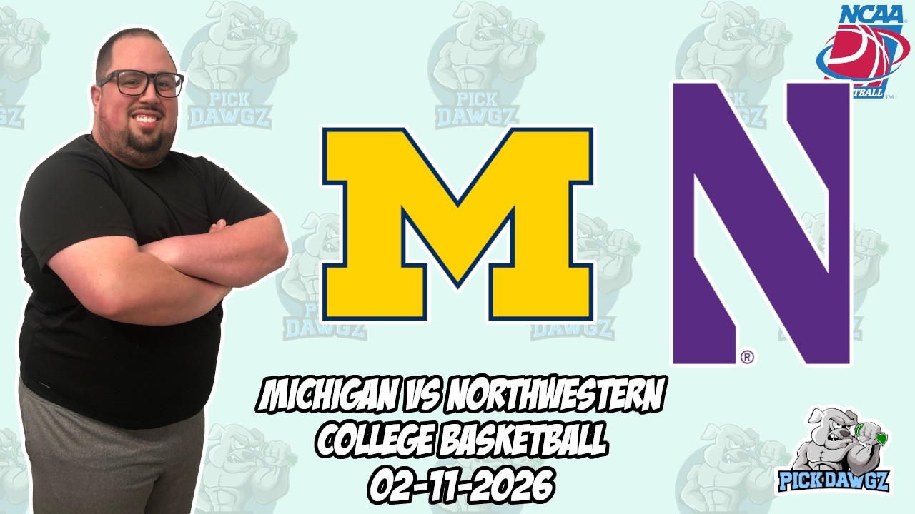 Мичиган против Северо-Западного университета, 11 февраля 2026 г. Бесплатные прогнозы и ставки на ...