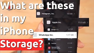 WhatsApp Inc, Google LLC, Instagram Inc and Apple LLC 🔥 What are these in my iPhone Storage? screenshot 3