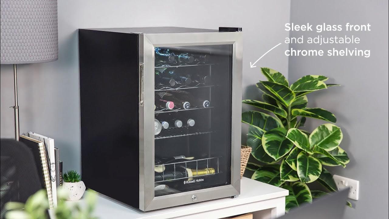 Russell Hobbs RHGWC4SSLCK 20 Bottle, Lockable, Stainless Steel Wine