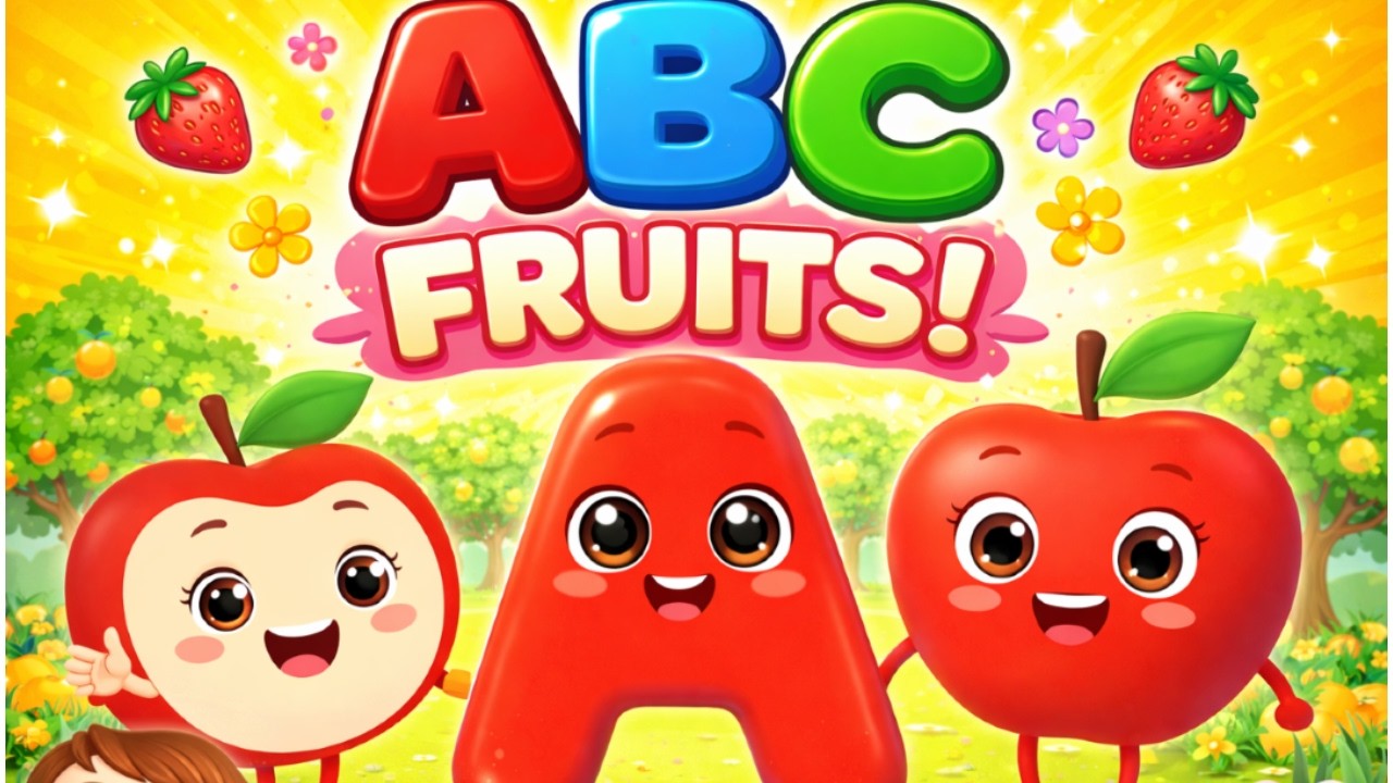 A to Z Fruits for Kids 🍎🍉 | ABC Alphabet Learning Video | Nursery ...