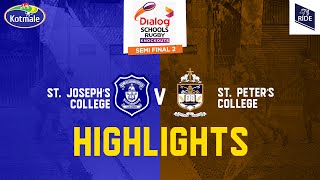 HIGHLIGHTS | St. Joseph's College vs St. Peter's College - Dialog Schools Rugby Knockouts 2023