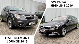 картинка: Семейный FIAT FREEMONT и стильный PASSAT HIGHLINE из Германии /// Обзор авто