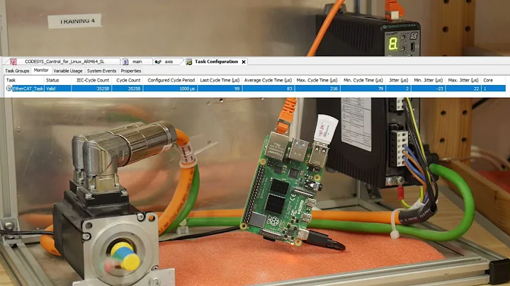 Real-time CODESYS SoftMotion with EtherCat on RaspberryPi 4B