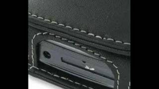 PDair Leather Case for BenQ P50 - Book Type (Black)