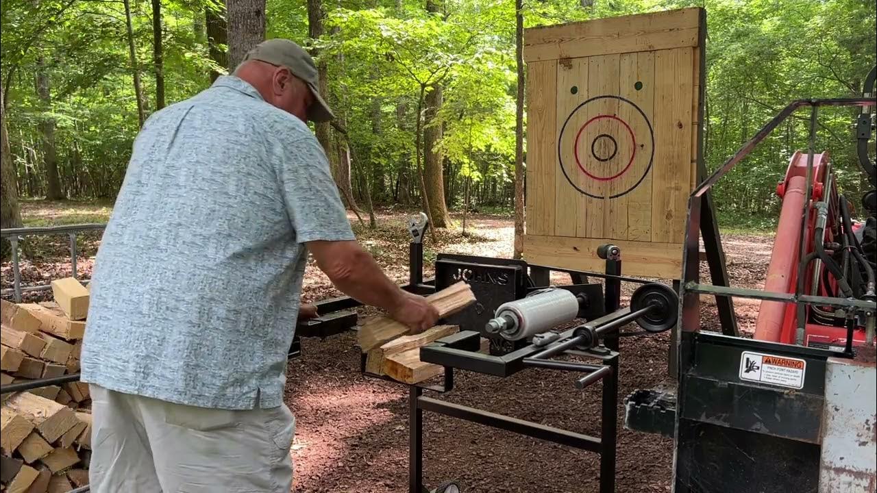 Firewood bundles with the John's Welding bundler 14 YouTube