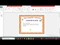 How To create a certificate in Publisher