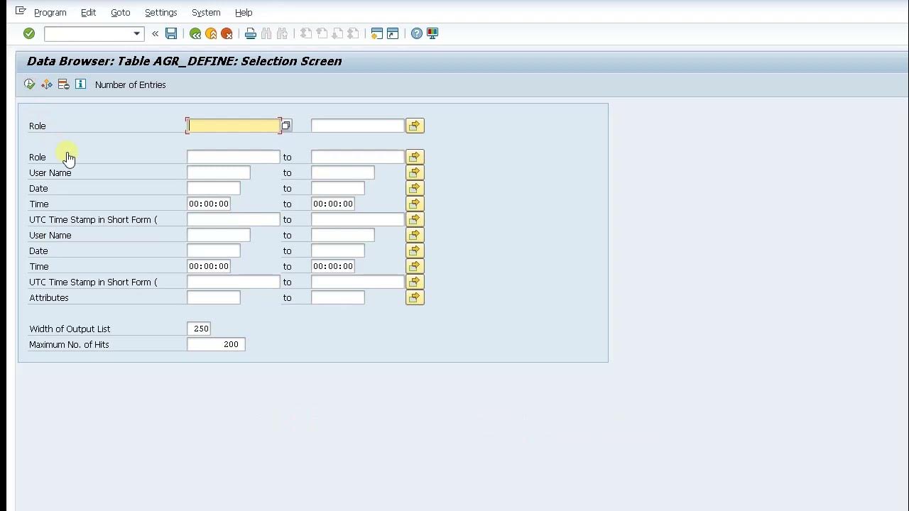 How to display derived roles in SE16 SAP Security YouTube