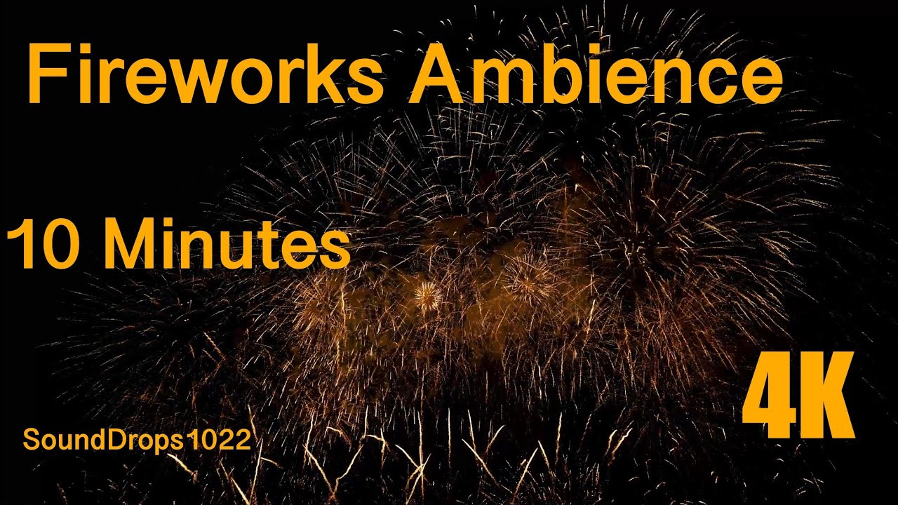 Relaxing Firework Show 10Minute Display YouTube