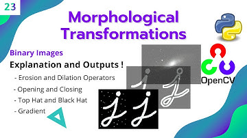 #23 OPENCV - PYTHON | Morphological Operations | Dilation, Erosion, Opening, Closing, Top-Black Hat