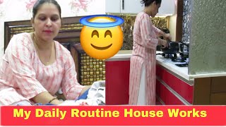 My Routine House Jobs | Chandigarh Vlogger Sonia |#indianmom #morningroutine