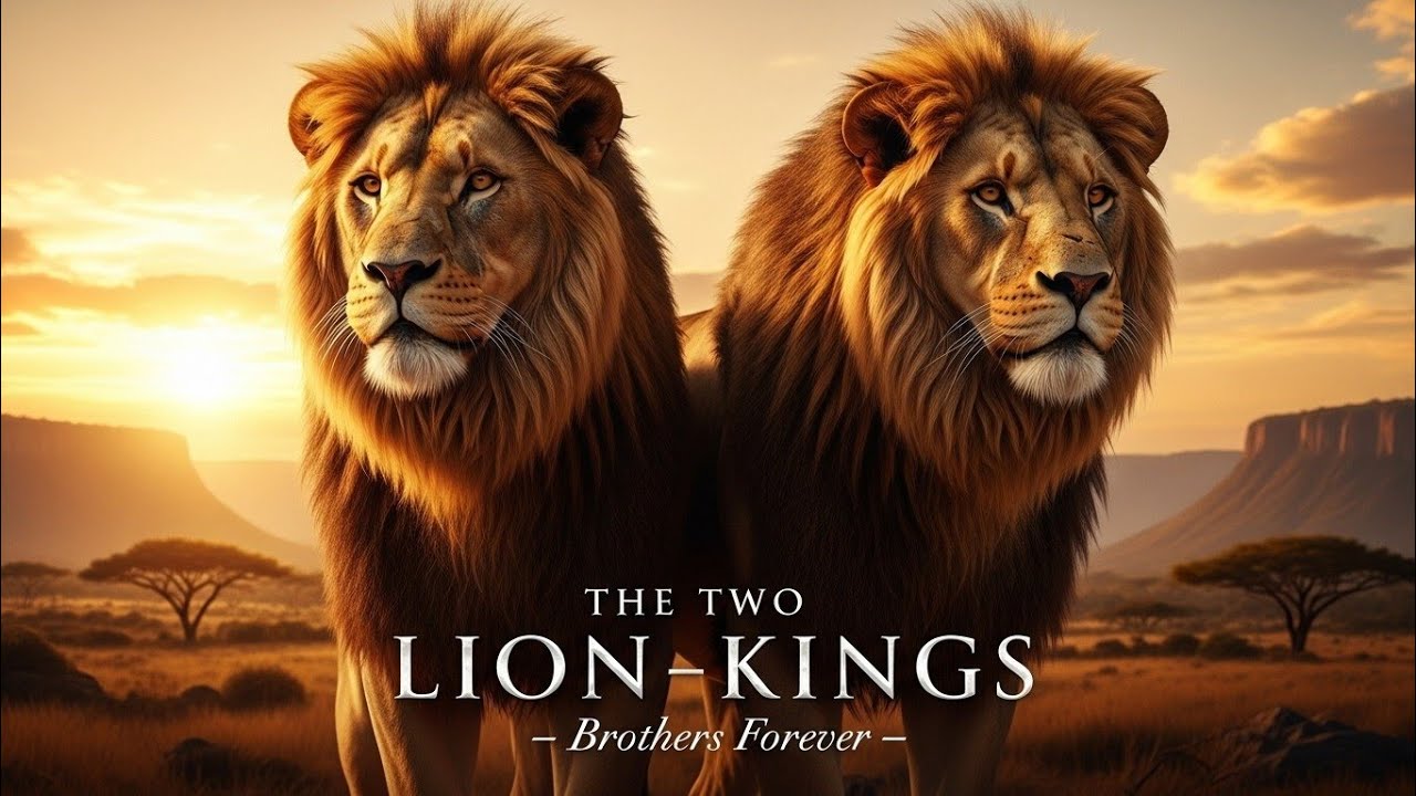 “The Two Lion Kings — Brothers Forever.”