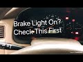 2000 Accord Brake Warning Light on