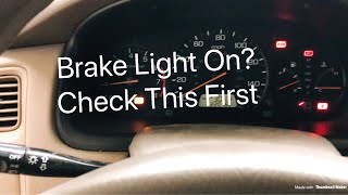 2000 Accord Brake Warning Light on