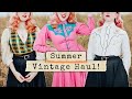 Summer vintage thrift haul  summer outfit inspo