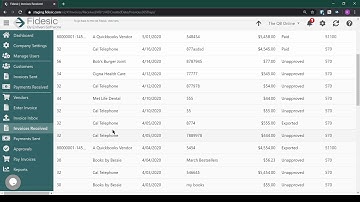 Fidesic AP QuickBooks Online Account Configuration