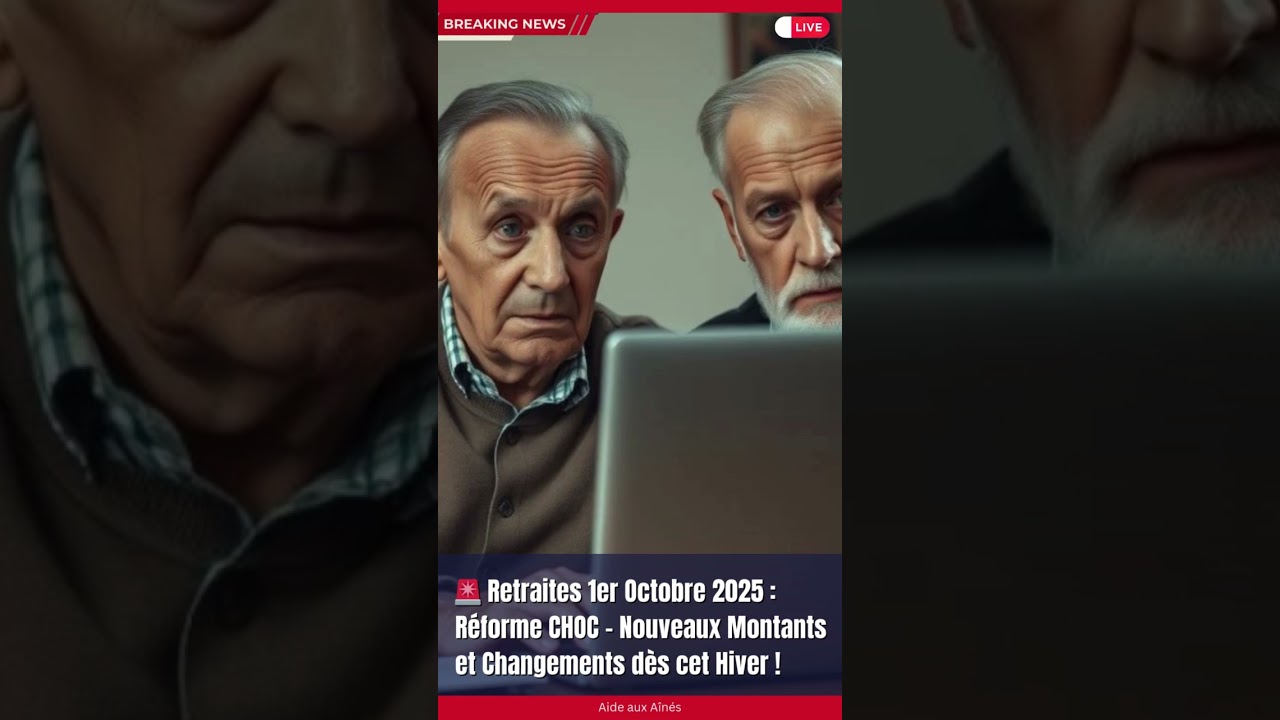 🚨 Retraites 1er Octobre 2025 : Réforme CHOC – Nouveaux Montants et Changements dès cet Hiver !