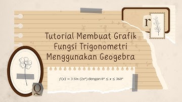 TUTORIAL MEMBUAT GRAFIK FUNGSI TRIGONOMETRI MENGGUNAKAN GEOGEBRA