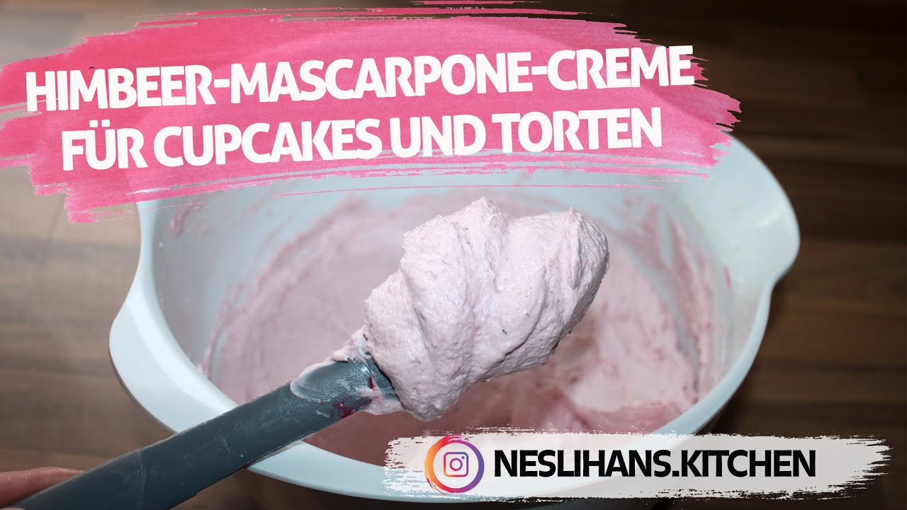 Himbeer-Mascarpone Tortenfüllung/Raspberry cupcake frosting/Frambuazlı pasta kreması