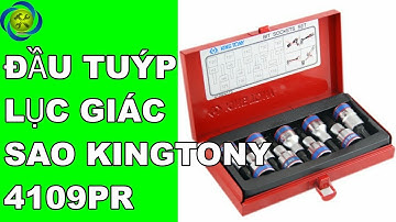 Bộ đầu tuýp lục giác sao Kingtony 4109PR 9 chi tiết 1/2 giá 405K