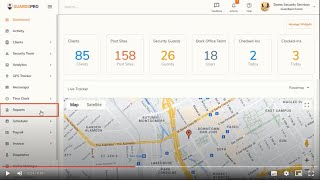 How To View Check In/out Report On Dashboard--GuardsPro Help Center Video