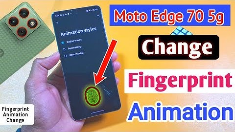 Moto Edge 70 5g Change Fingerprint Animation | How to change Animation in moto edge 70 5g 