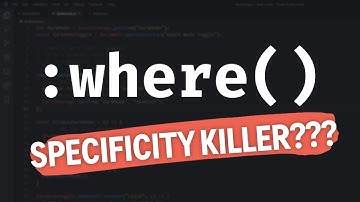 :where() - Remove the specificity of ANY selector with this pseudo-class
