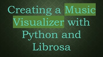 Creating a Music Visualizer with Python and Librosa