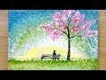 How to draw a Man on a Bench / Aluminum painting technique