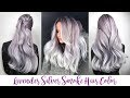 Lavender silver smoke hair color