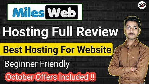 MilesWeb Web Hosting Review 2021 | Best & Affordable Hosting In India | MilesWeb Hosting |SD