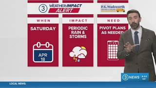 Tracking more rain and storms for Saturday Cleveland weather forecast for April 17, 2026