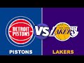 Detroit Pistons vs Los Angeles Lakers NBA LIVE PLAY BY PLAY SCOREBOARD 12/30/25