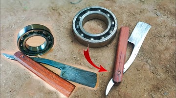 Turning a Rusty BEARING into Shiny But RAZOR SHARP