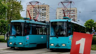 Минский Трамвай. ДС "Зелёный Луг" - Вокзал | Minsk Tram. Route #1