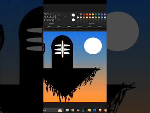 Shivling painting in