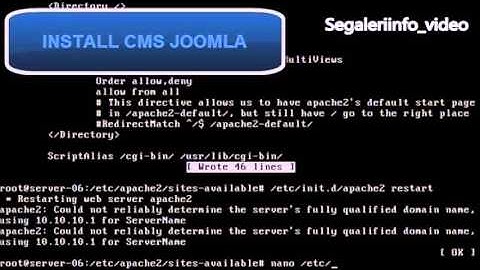 Tutorial Install CMS (wordpress, joomla, etc)