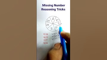 Missing Number| Reasoning Tricks| Reasoning in Hindi| Reasoning Classes for SSC CGL GD| #shorts